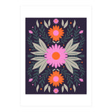 Pink And Orange Flowers (Print Only) thumbnail