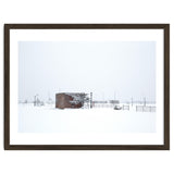 Barn in the winter snowscape thumbnail