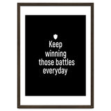 Keep winning those battles everyday thumbnail