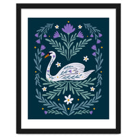 Swan Purple And Teal