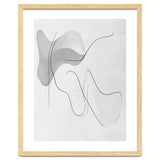 Abstract Black And White Flowing Lines And Shapes thumbnail