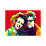 Marilyn Monroe And James Dean Pop Art WPAP (Print Only) thumbnail