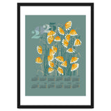 calendar 2025  linocut meadow green thumbnail
