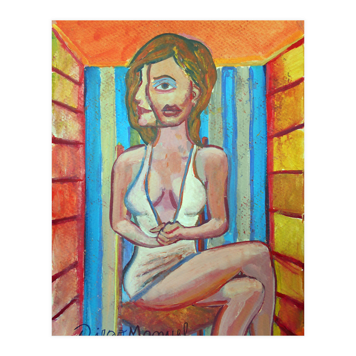 Mujer En La Silla 4 (Print Only)