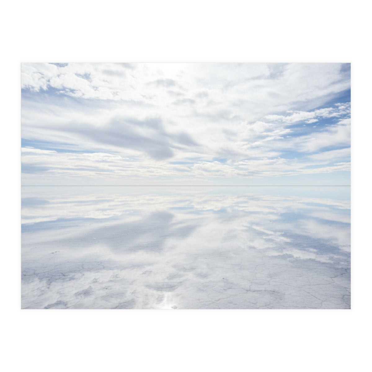 Infinite Horizon: Mirror Reflections on the Salt Flats (Print Only)