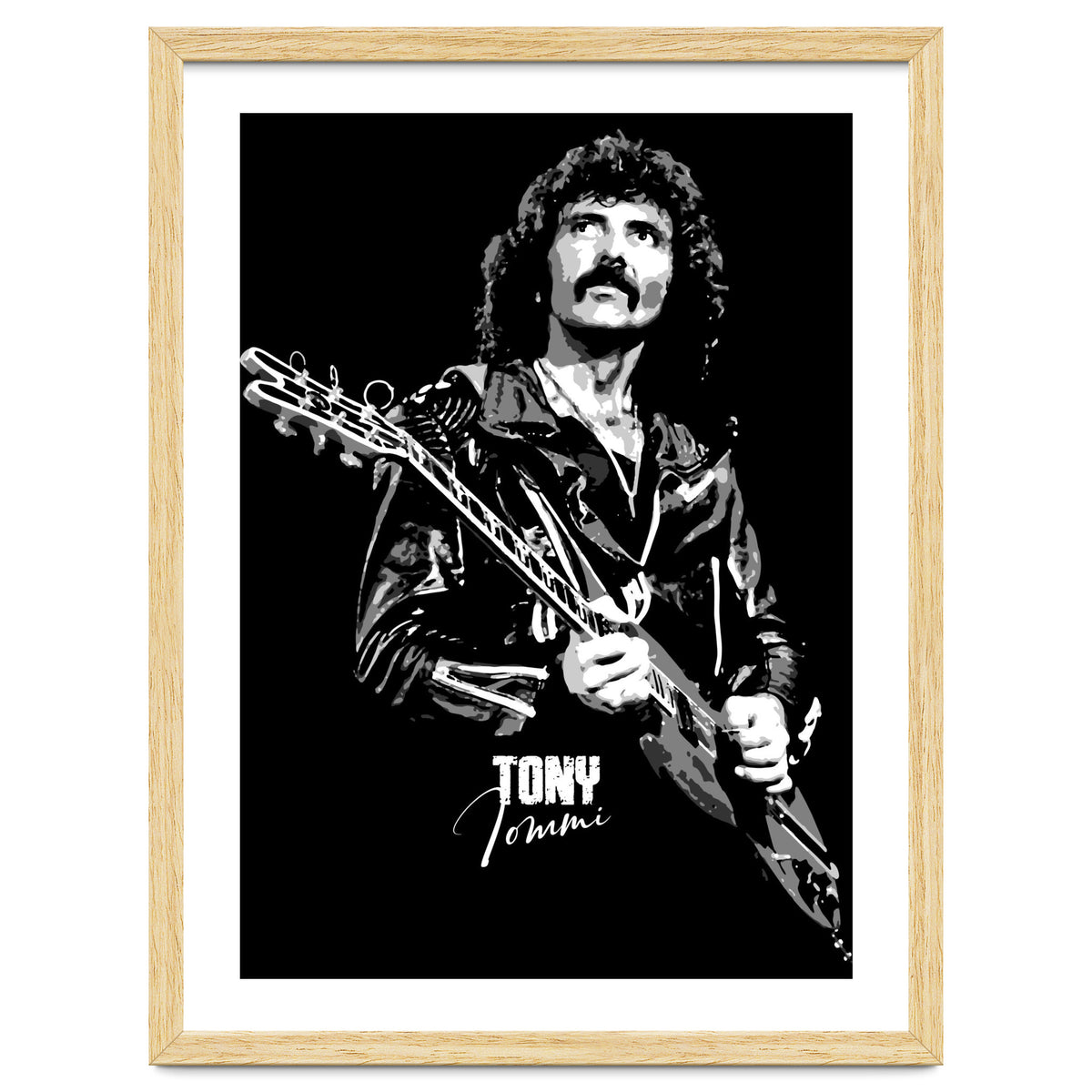 Tony Iommi American Musician Legend In Grayscale