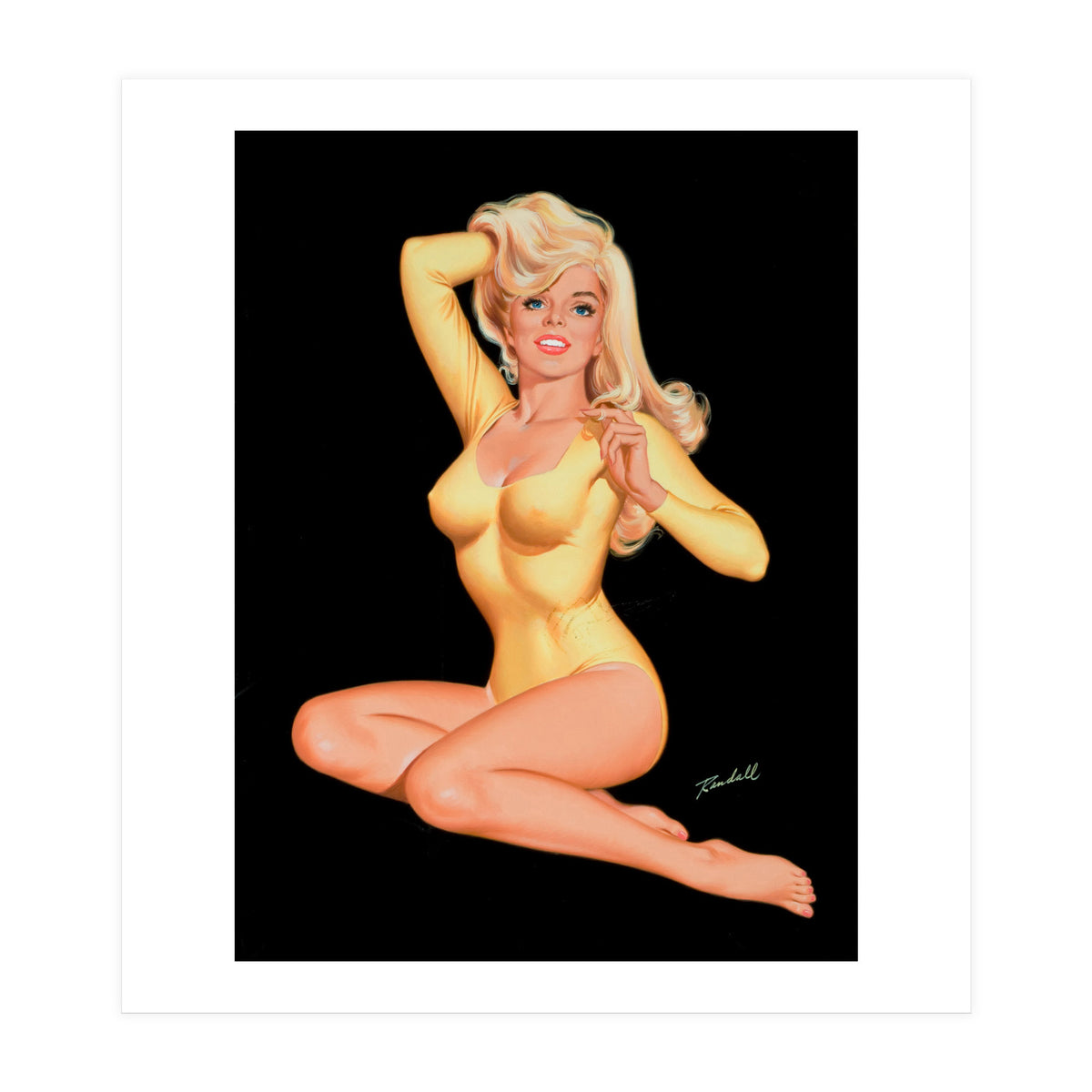 Beautiful Pinup Blonde (Print Only)