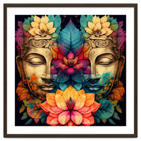 Twin Lotus Buddha Portrait
