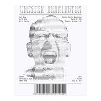 Receipt Art Chester Bennington (Print Only)