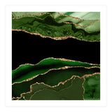 Green & Gold Agate Texture 11 (Print Only) thumbnail