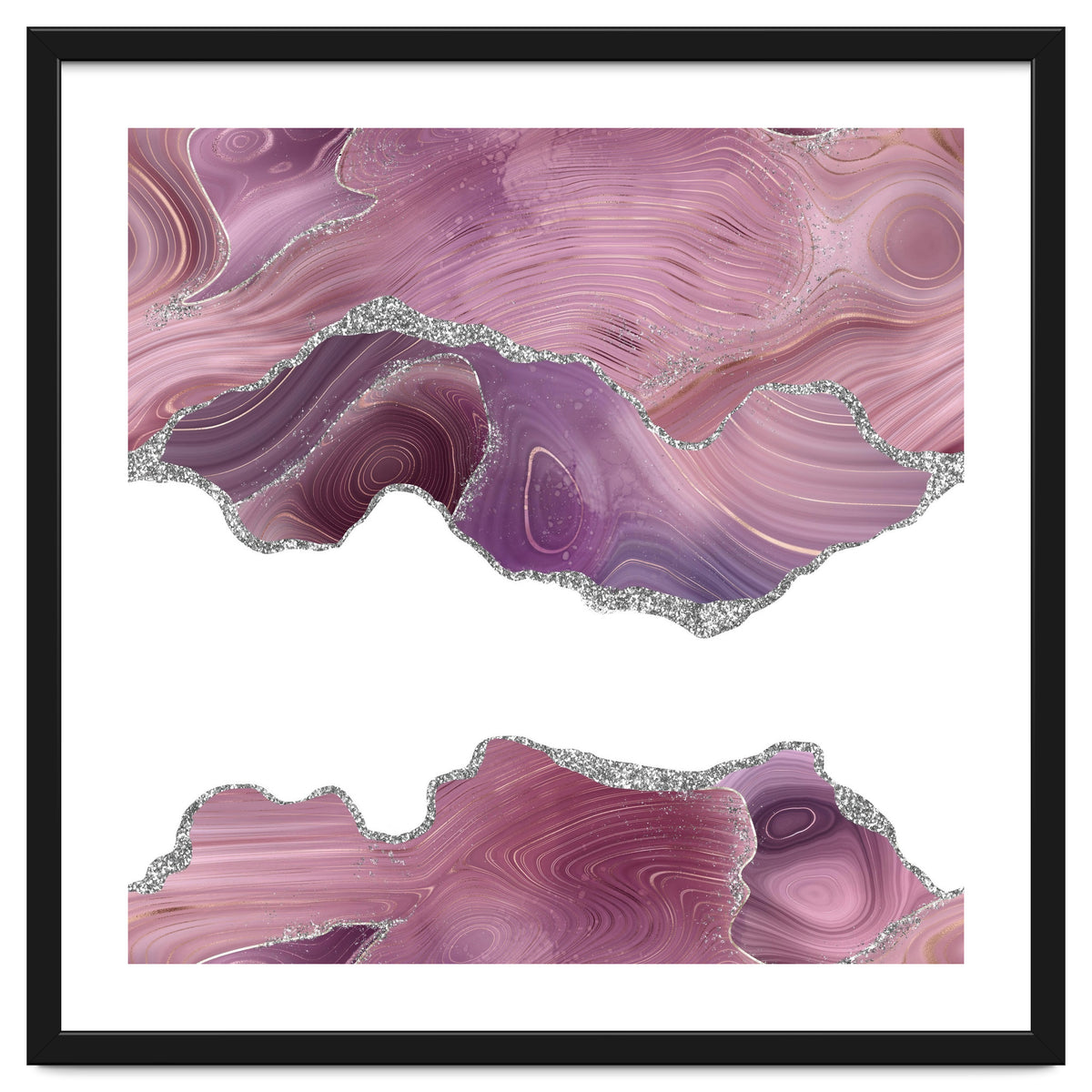 Mauve & Silver Agate Texture 07