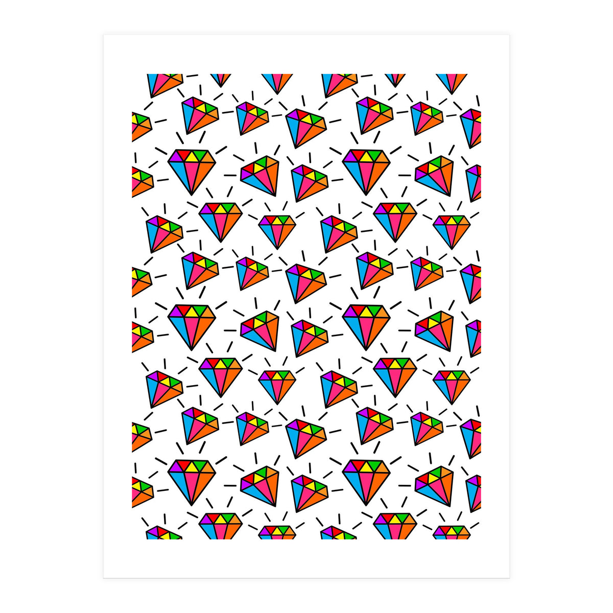 Cute diamonds pattern  (Print Only)