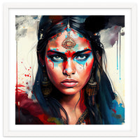 War Paint Hindu Warrior Portrait