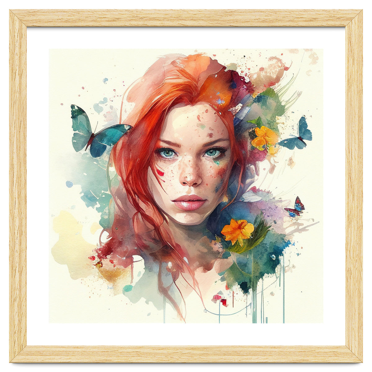 Red Hair Butterfly Light