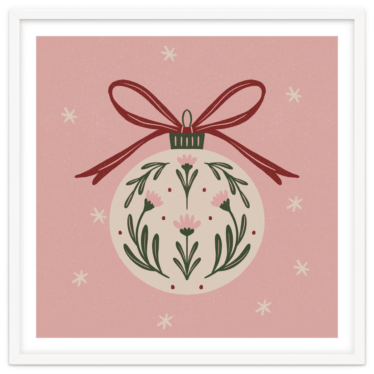 Christmas Flower Globe