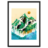 Grass Is Greener Wherever It Is Loved Positivity Nature Landscape Snow, Winter Mountains Painting Forest, Wild Travel Adventure thumbnail