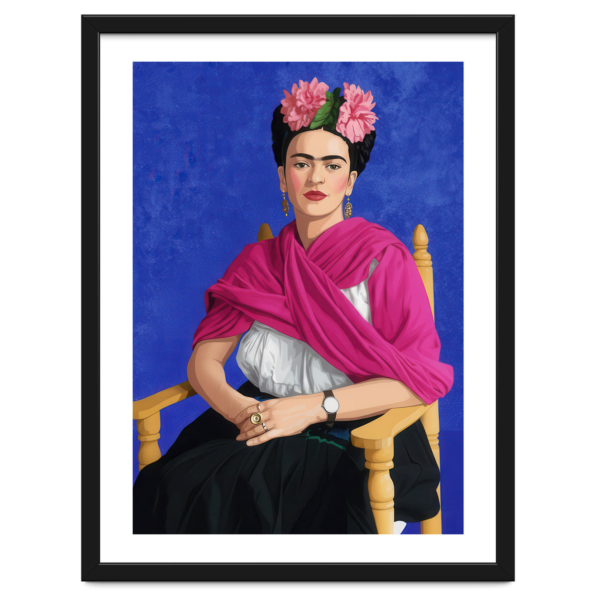 Frida Kahlo Portrait Illustration