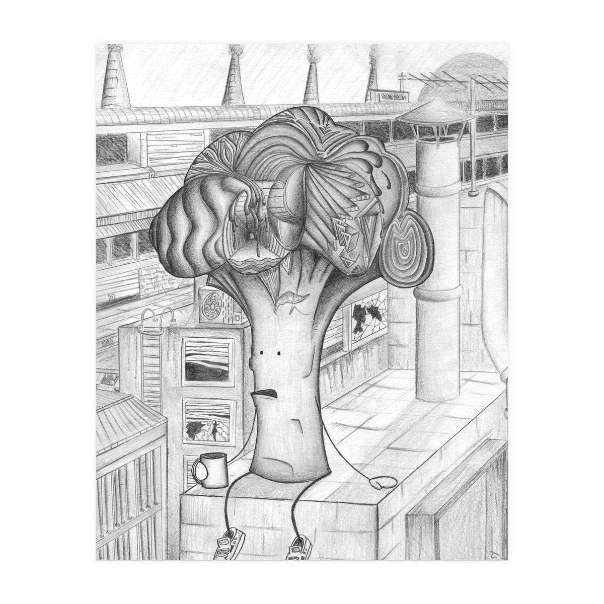 Mr Brokkoli by Charsy  (Print Only)