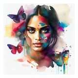 Butterfly Bloom Hindu Portrait (Print Only) thumbnail