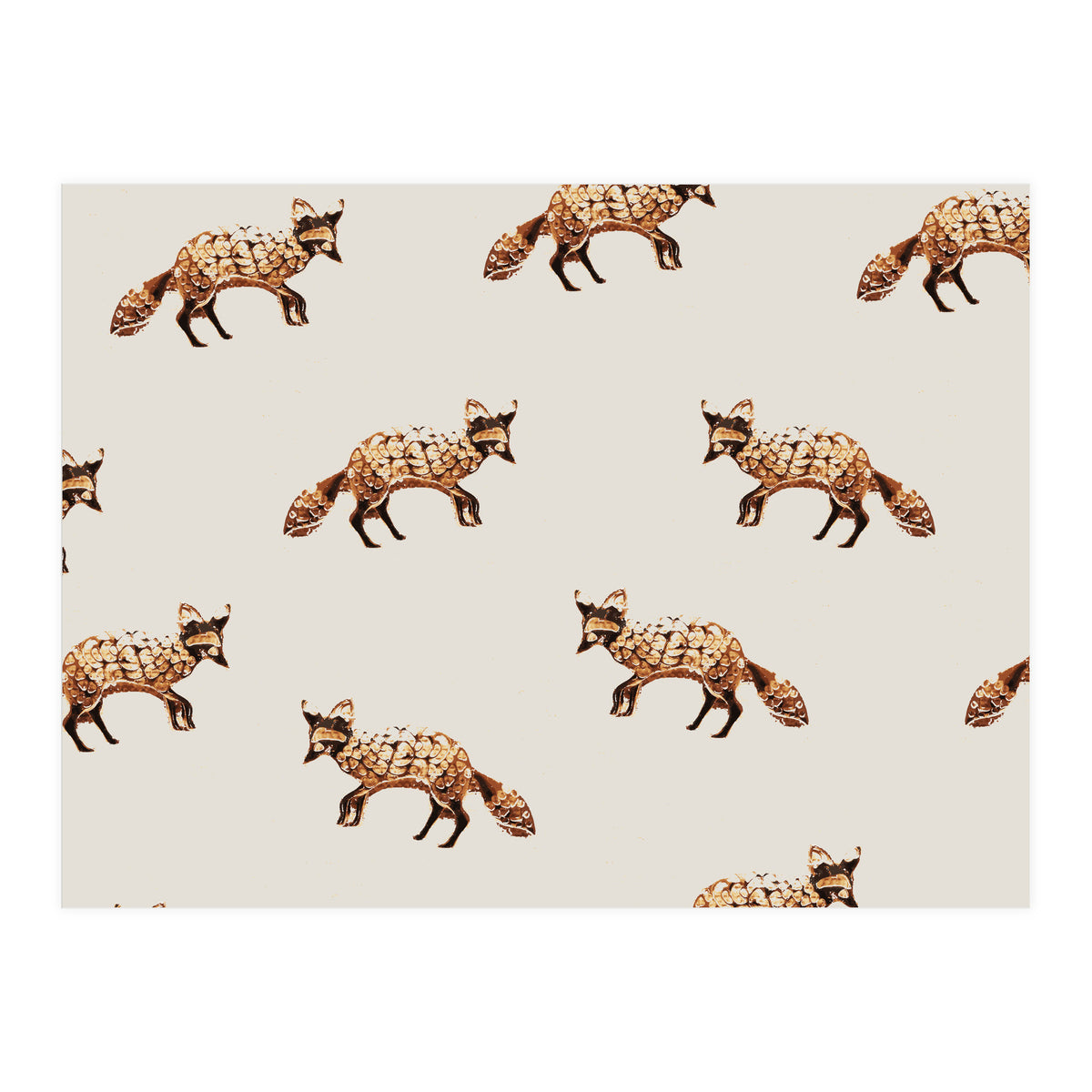 Gold Fox Pattern (Print Only)