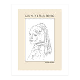Girl With A Pearl Earring Johannes Vermeer Ascii Art (Print Only) thumbnail