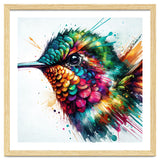 Watercolor Hummingbird Portrait thumbnail