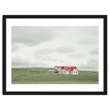 Red roof house on the green hill - Iceland thumbnail
