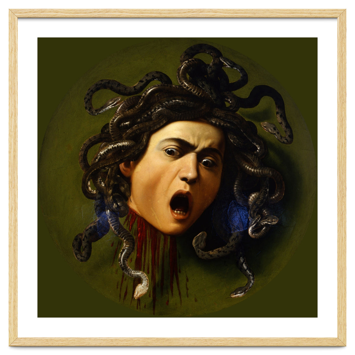 Caravaggio – Medusa | Baroque Mythological Painting Head of Medusa