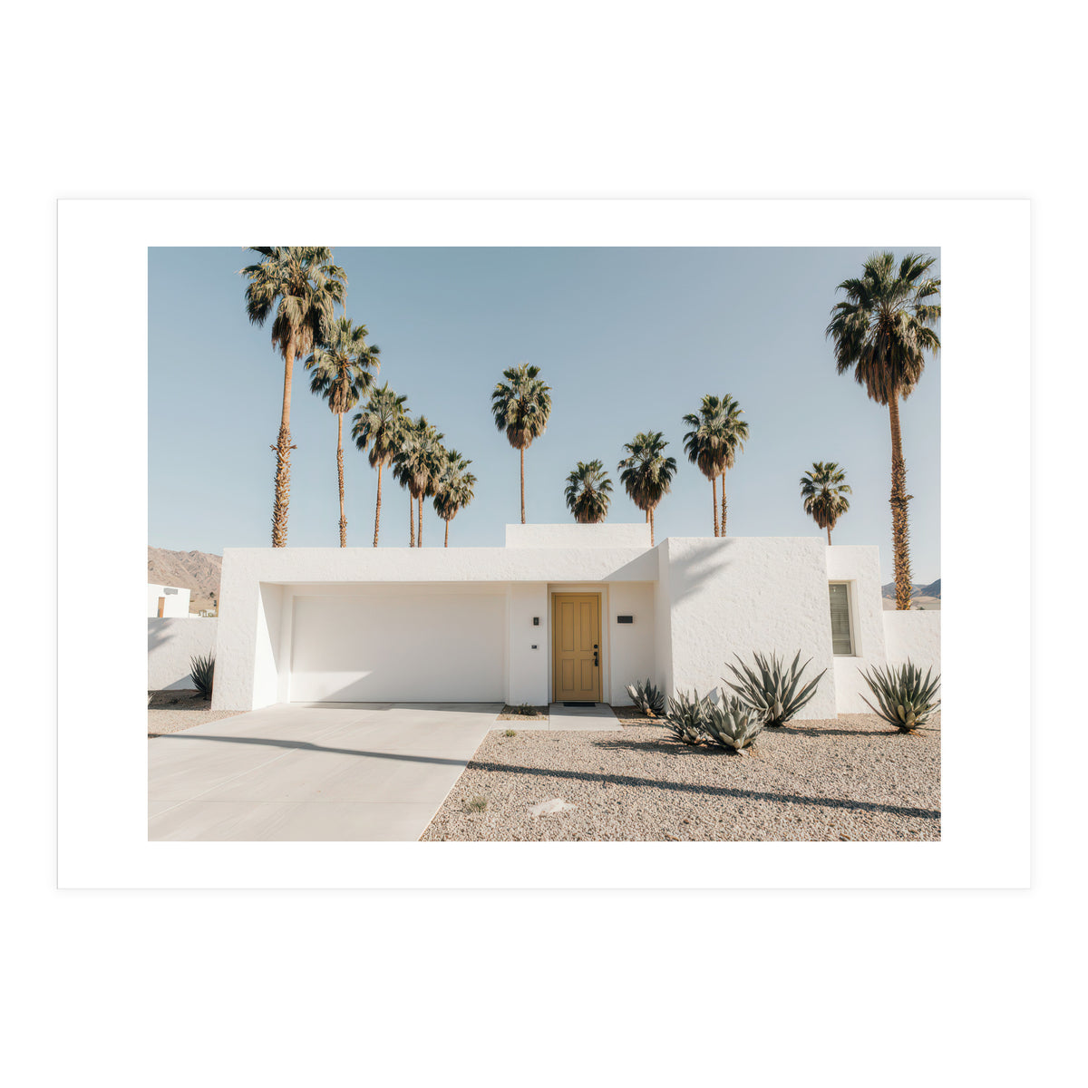 Palm Springs Modernist Home, Mid-Century Architecture Photography, Desert Minimalism (Print Only)