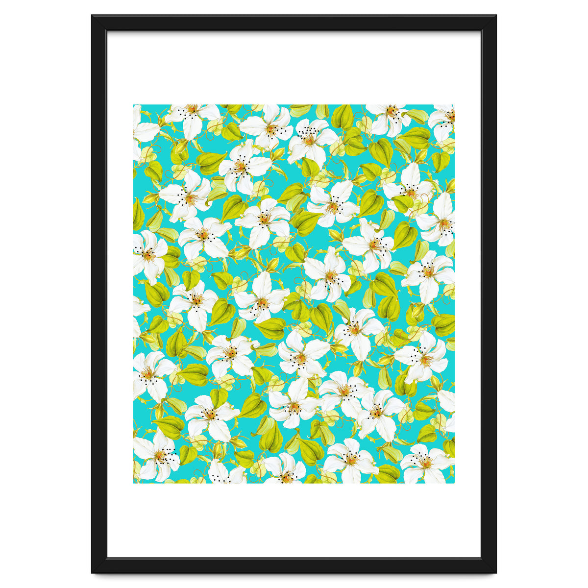 White Floral #society6 #decor #pattern