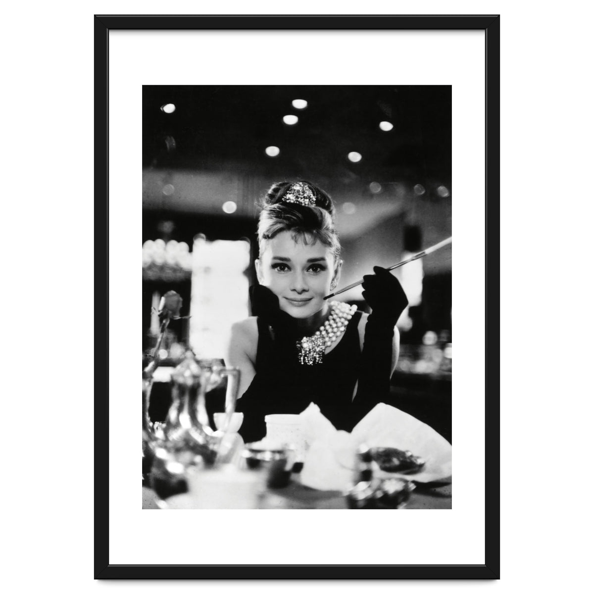 AUDREY HEPBURN in BREAKFAST AT TIFFANY'S (1961), directed by BLAKE EDWARDS.