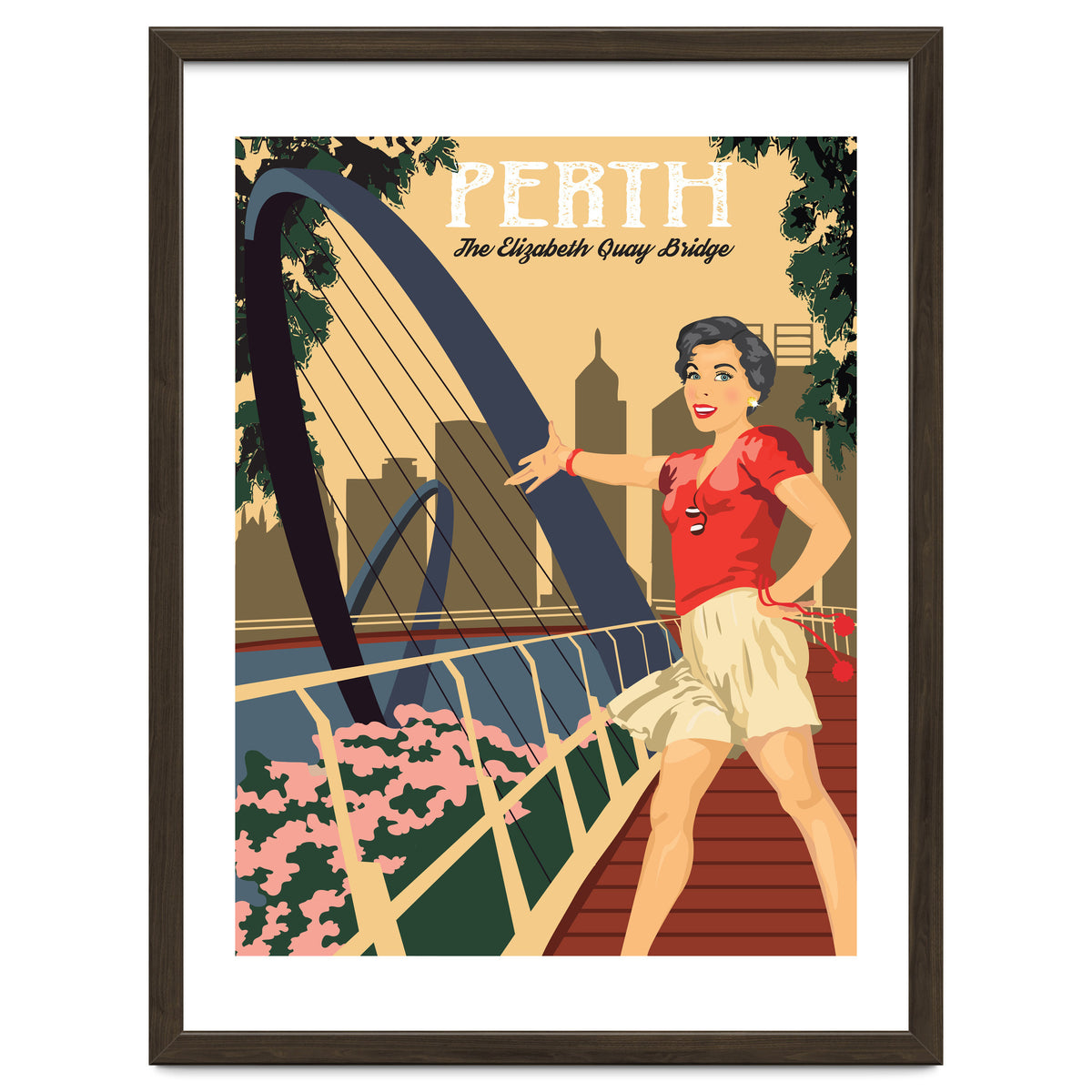 Perth, The Elizabeth Quay Bridge, Australia