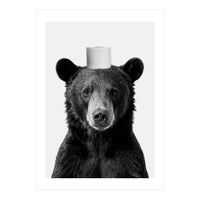 Bear, Toilet Paper Crown, Nursery Animal Art for Children (Print Only)