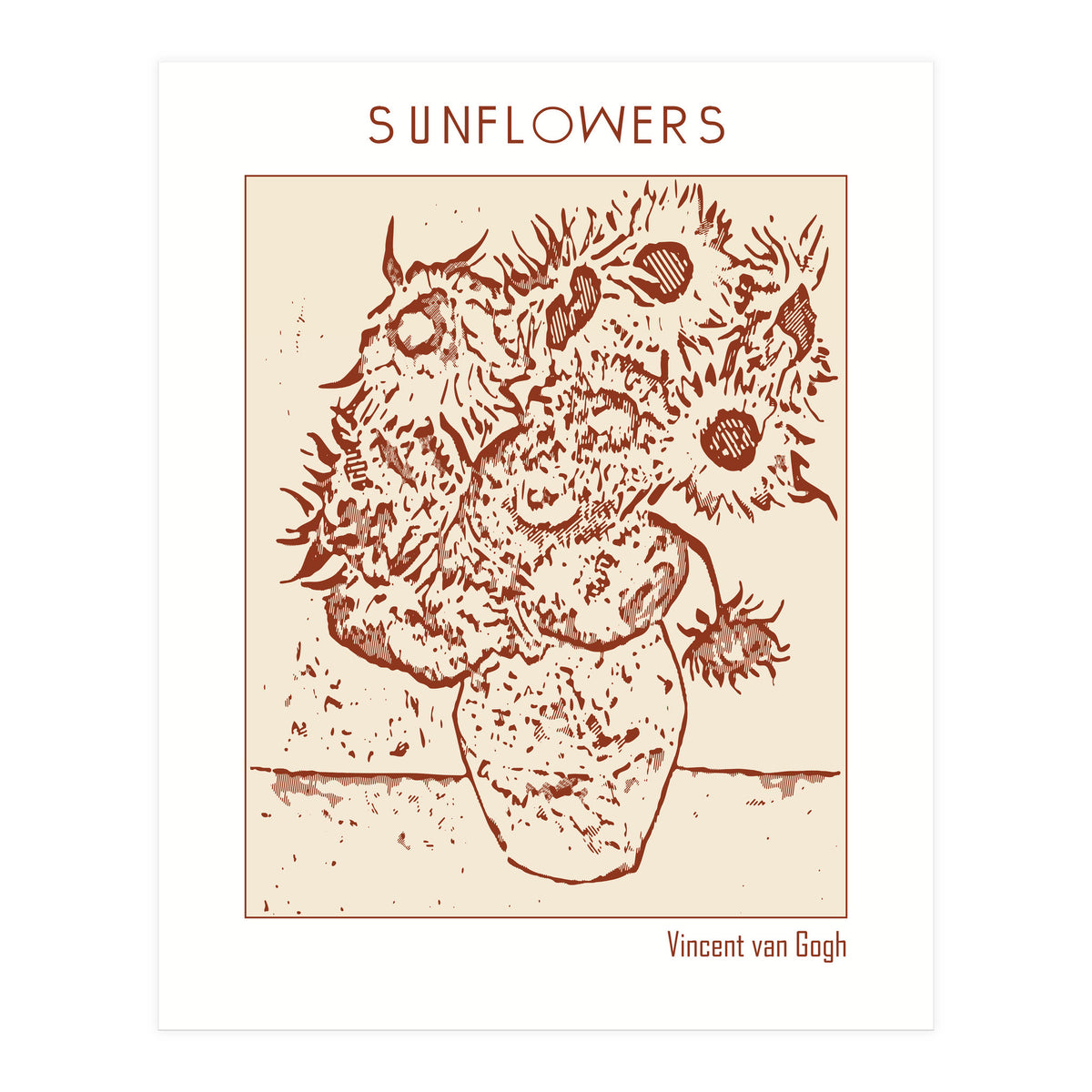 Sunflowers – Vincent Van Gogh (Print Only)