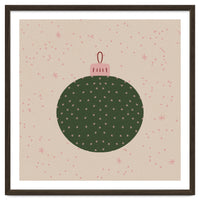 Christmas globe with snowflakes