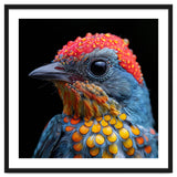 Close Up Of Colorful Bird With Water Droplets thumbnail