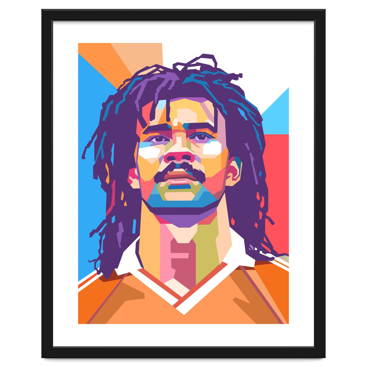 Ruud Gullit pop art portrait
