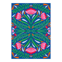 Bold Symmetrical Flowers (Print Only)