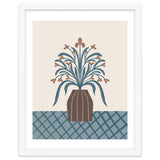 Earthy Modern Vase with Florals thumbnail