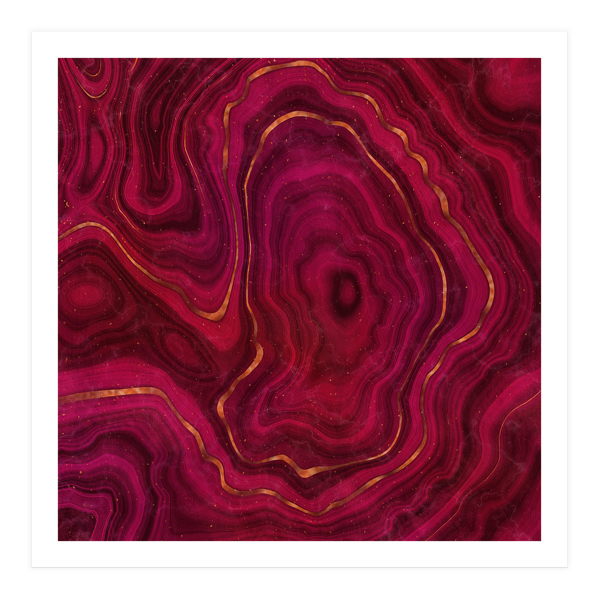 Red Agate Texture 05  (Print Only)