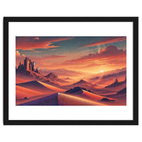 Vintage Chile, Atacama Desert Sunset Poster