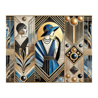 Jazz Age Sophistication In Art Deco (Print Only)