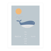 The whale in theocean (Print Only)
