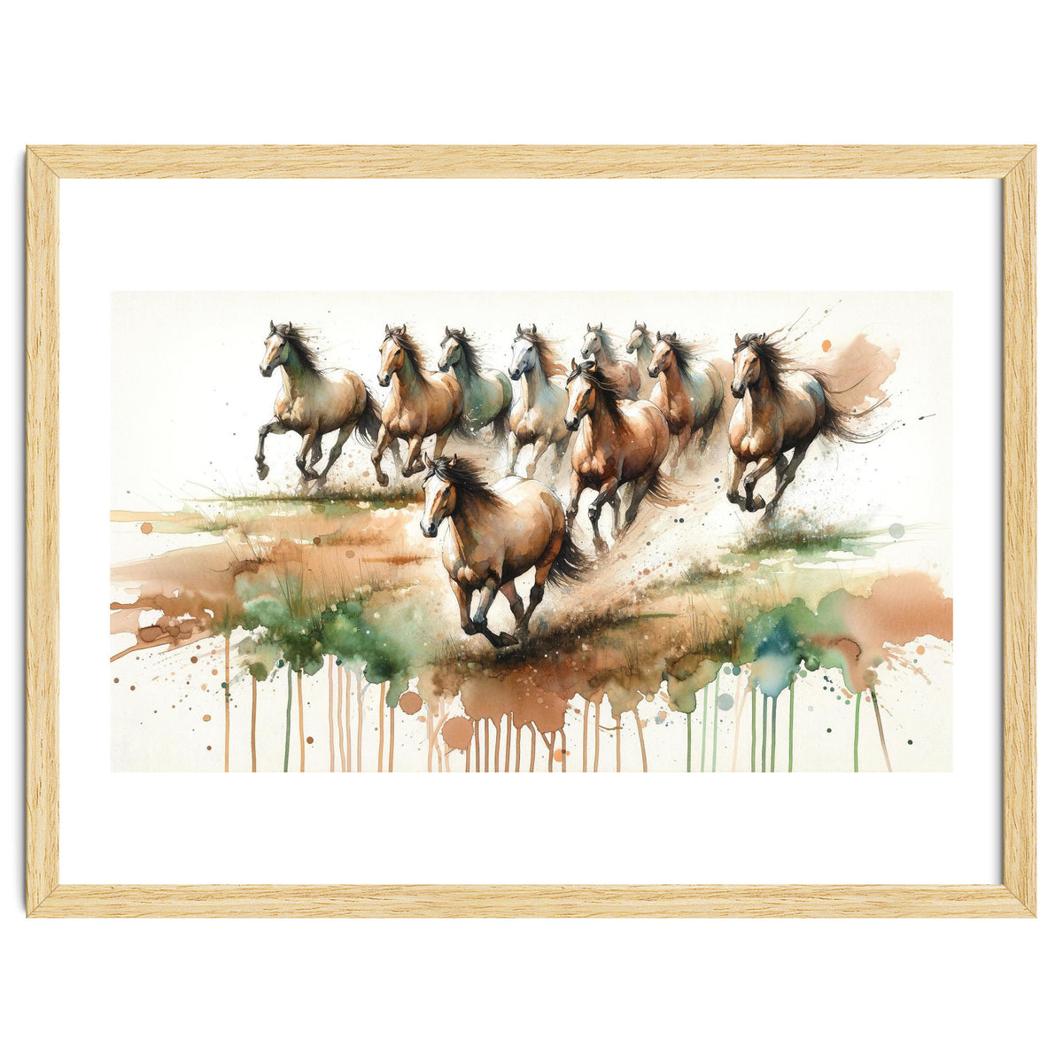 Galloping Horse Herd
