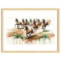 Galloping Horse Herd