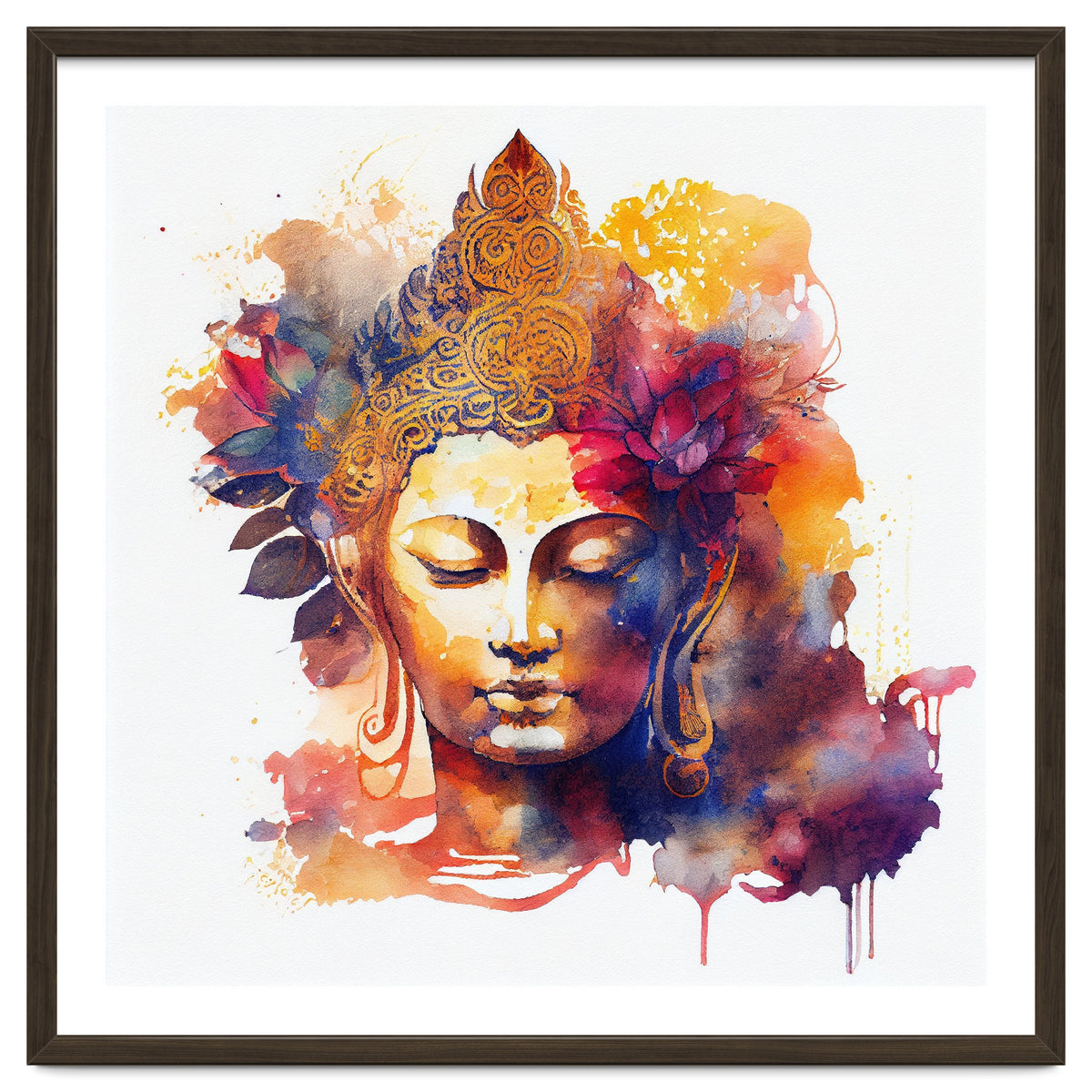Lotus Bloom Buddha Portrait