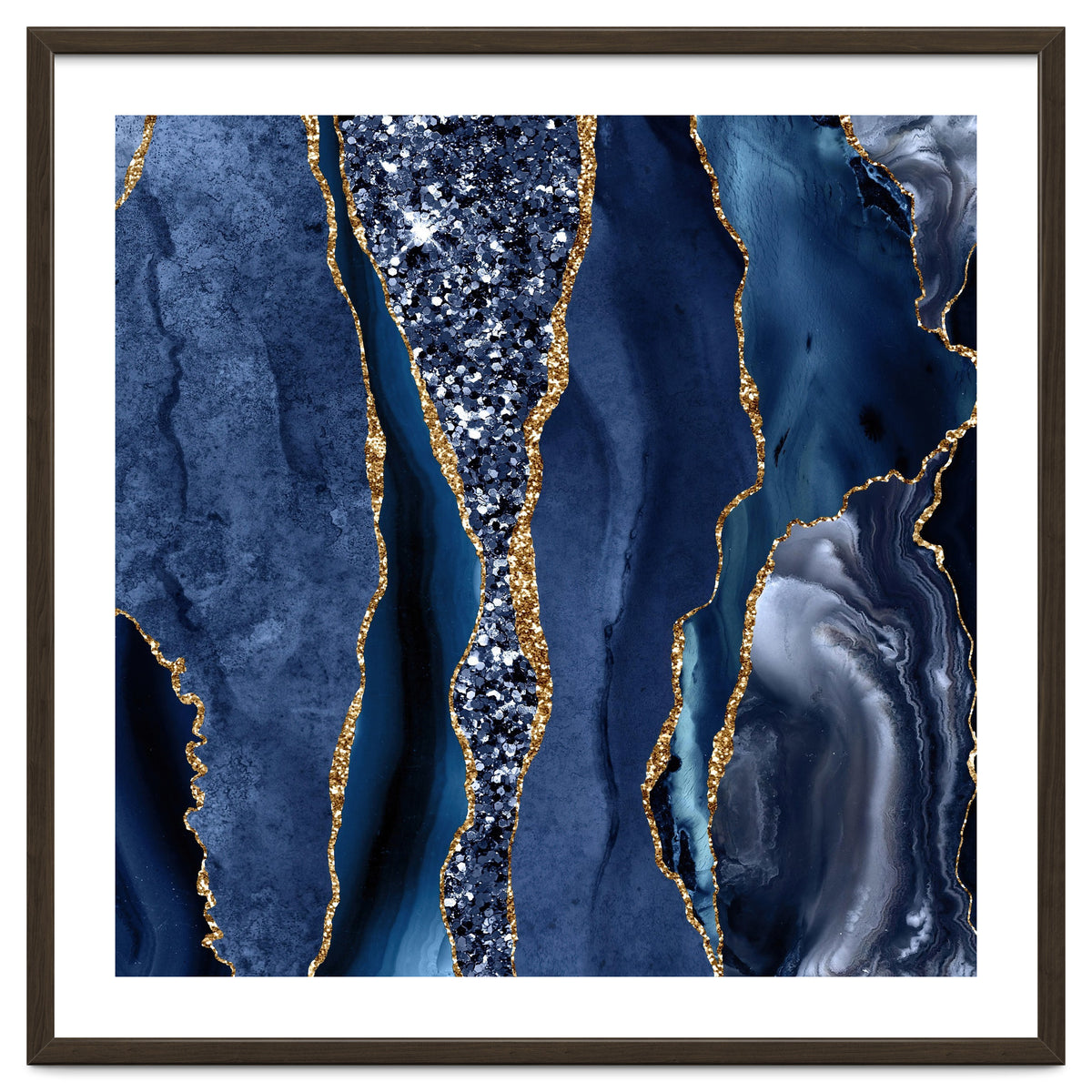 Agate Glitter Ocean Texture 06