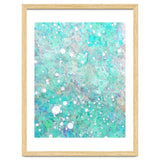 Blue Green Dreamy Marble, Minimal Abstract Pastel Graphic Design Eclectic Bohemian Painting Texture thumbnail