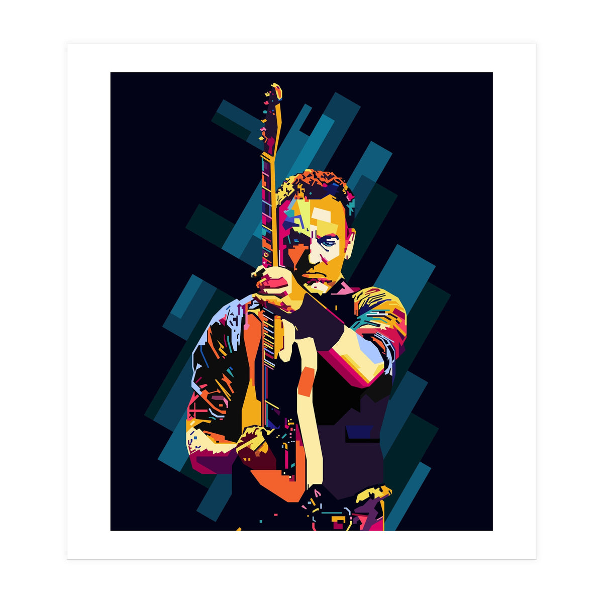 Bruce Springsteen Style WPAP (Print Only)