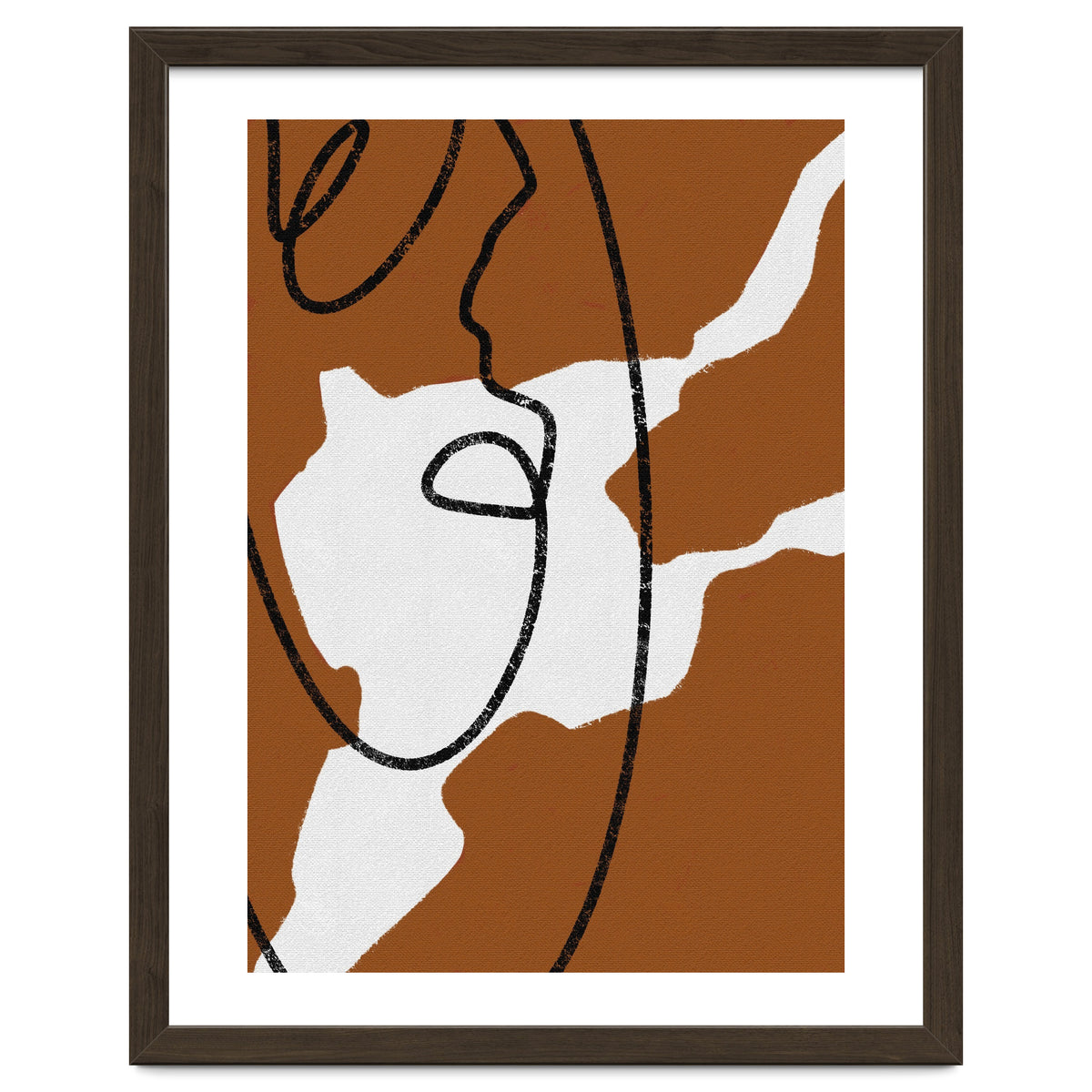 Abstract Brown and Black Lines